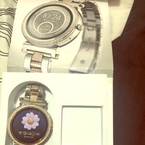 Silver gold Michael kors  smart watch